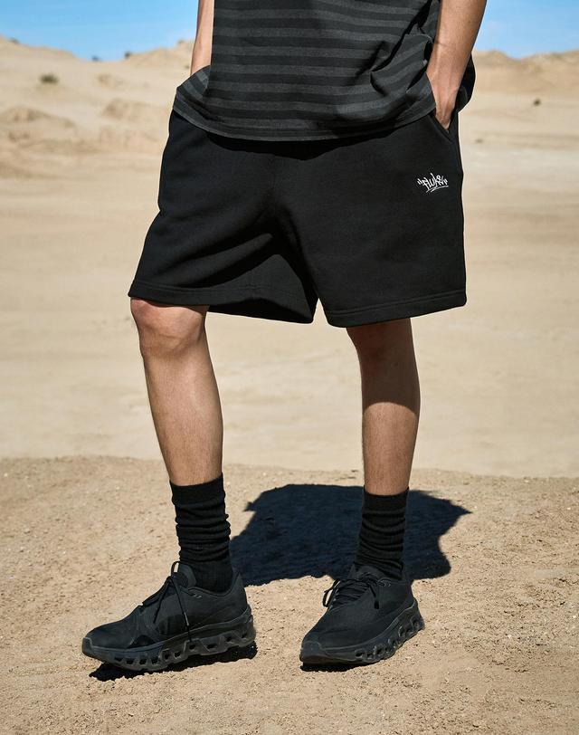 플루크 슬램로고 스웻 쇼츠 FSP358 / 3color W 착용컷