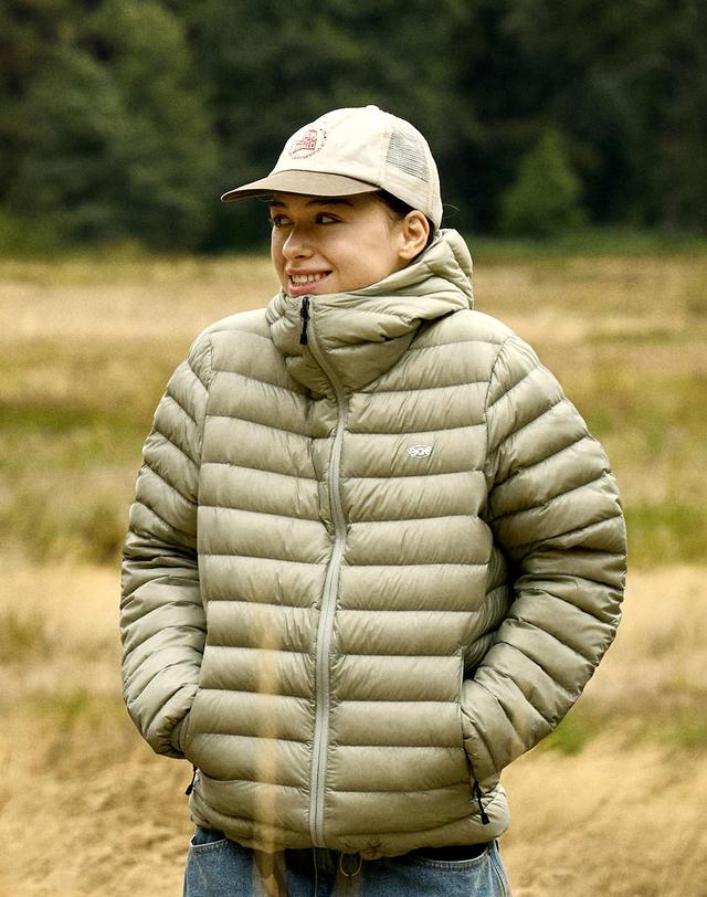 플루크 락 다운 라이트 시스루 다운 자켓 FPJ225 / 5color W 착용컷