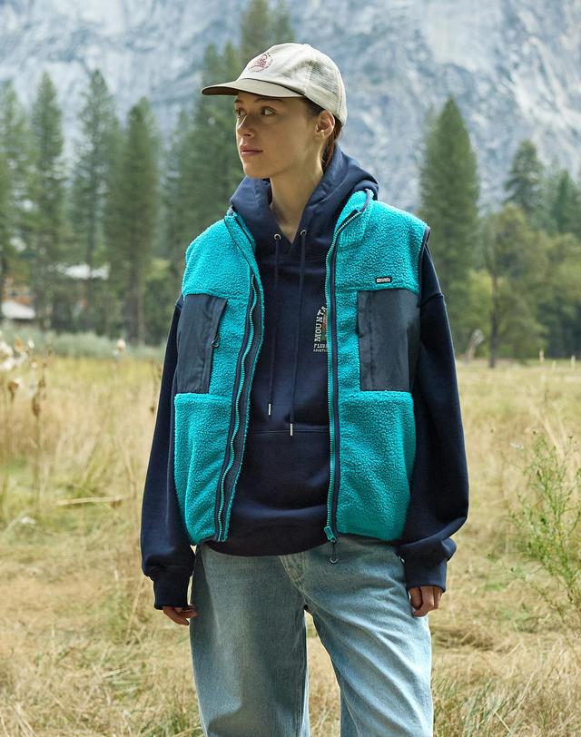 플루크 노스사이드 덤블 플리스 베스트 FVT208 / 3color W 착용컷