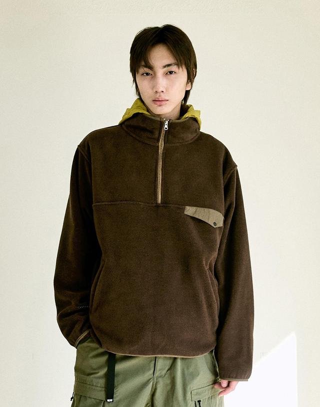 플루크 AQE 어댑트 하프 집업 플리스 FZT1036 / 2color W 착용컷