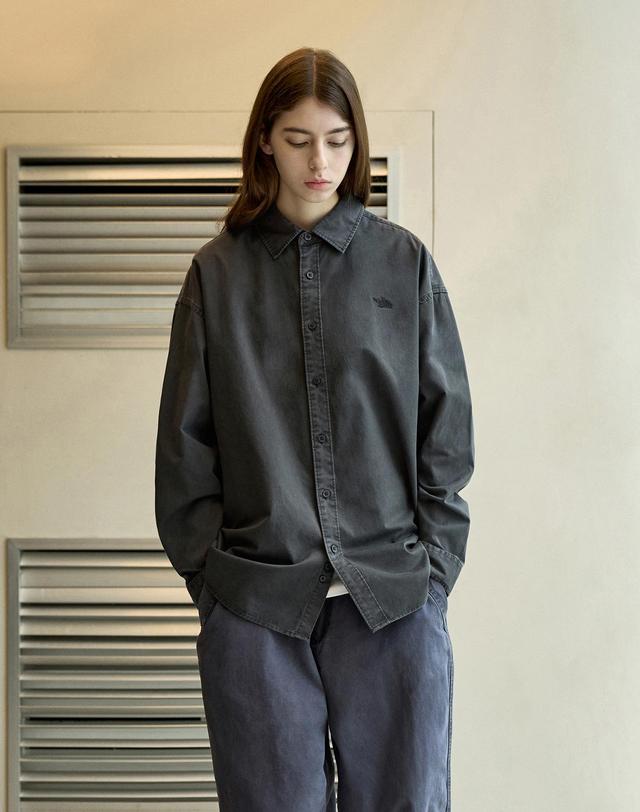 플루크 피그먼트 가먼트 다잉 셔츠 FLS211 / 5color W 착용컷