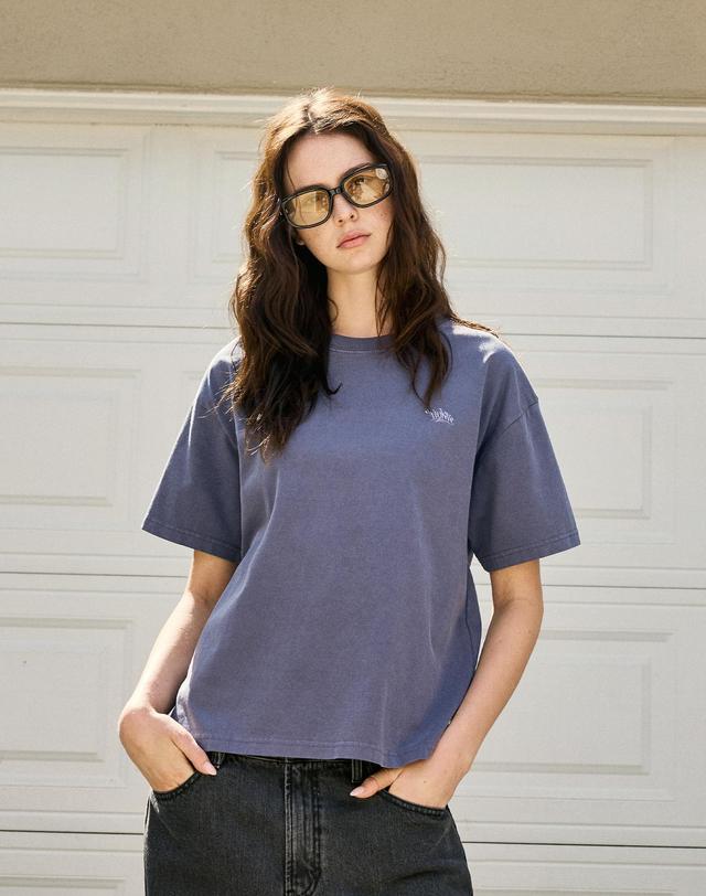 플루크 크롭 슬램 로고 피그먼트 반팔 티셔츠 FST752C / 5Color W 착용컷