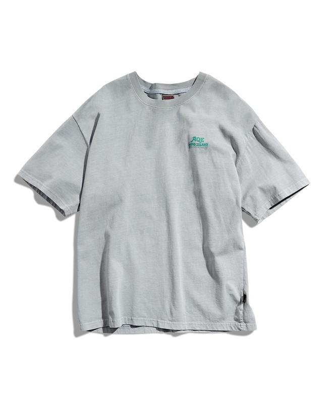 플루크 AQE 롱아일랜드 그래픽 피그먼트 반팔 티셔츠 FST751 / 1Color W 착용컷