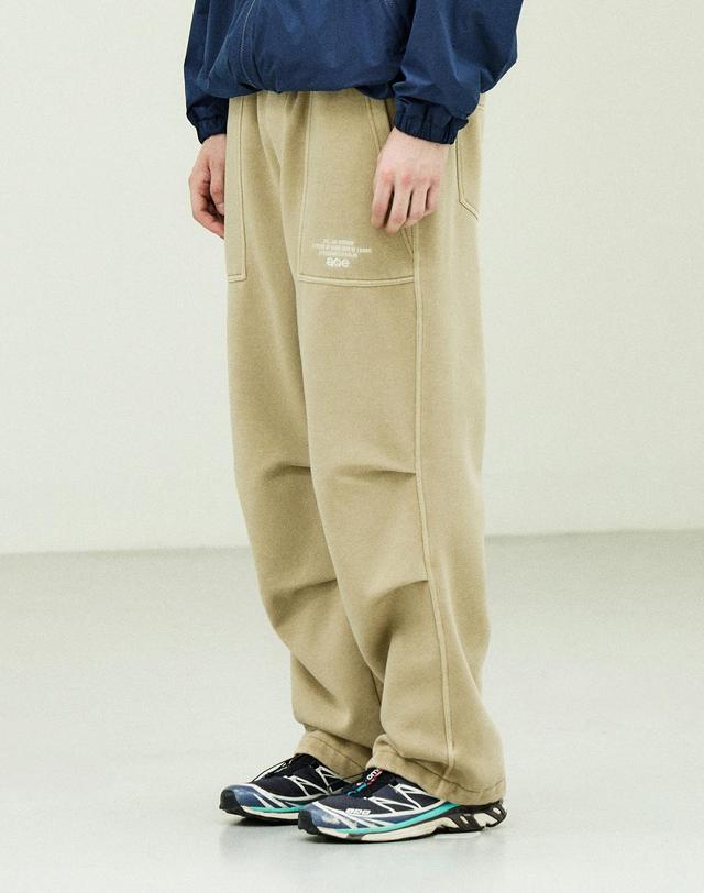 플루크 [26FW] AQE 파라슈트 피그먼트 스웻 팬츠 FTP213 / 4Color 착용컷