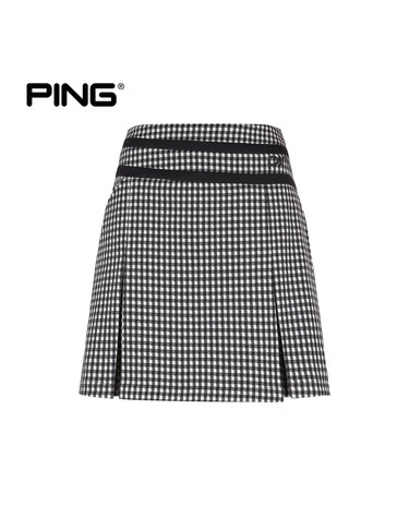 여성 기능성 체크 맞주름 큐롯 스커트