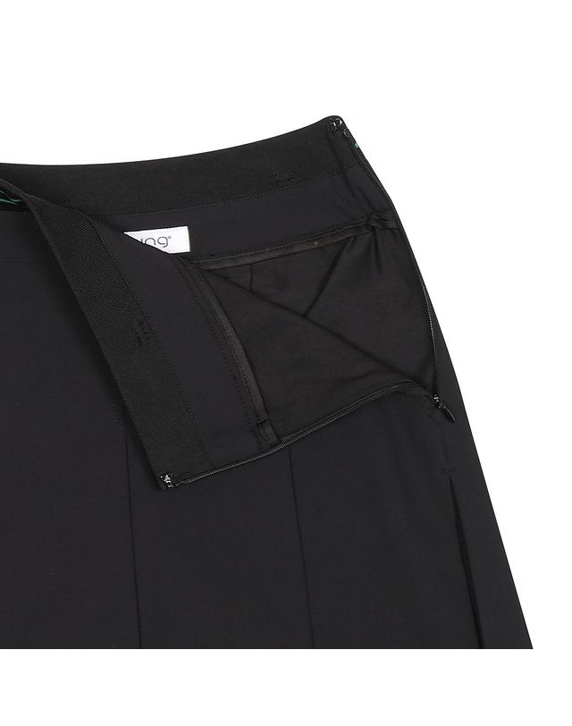 핑 여성 시보리 포인트 플리츠 큐롯 스커트 착용컷