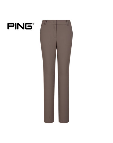 여성 뒷밴드 로고 슬림 팬츠