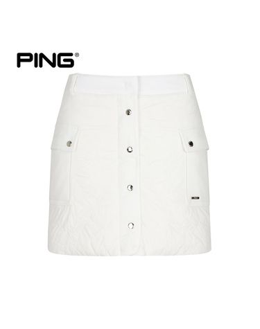 여성 퀼팅 구스 다운 큐롯 스커트