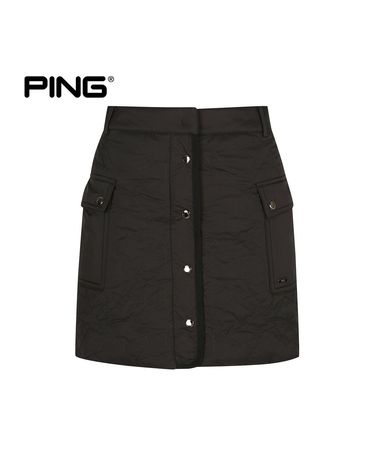 여성 퀼팅 구스 다운 큐롯 스커트