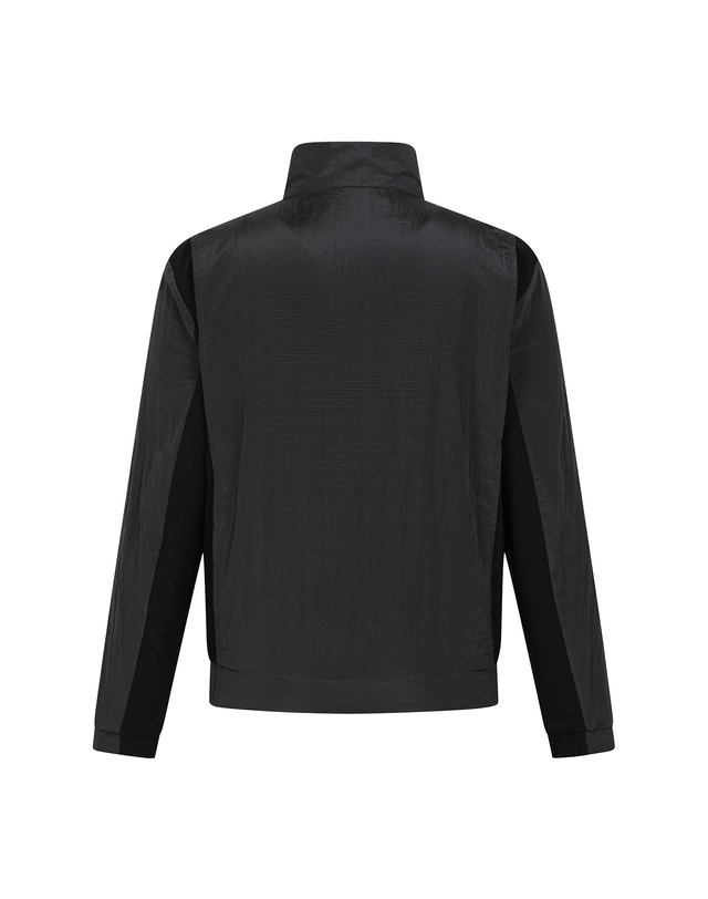 핑 남성 소재 믹스 집업 점퍼 착용컷