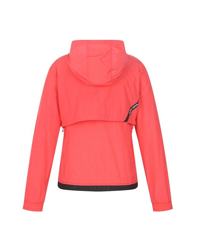 팬텀 여성 나일론 후드 솔리드 점퍼 착용컷