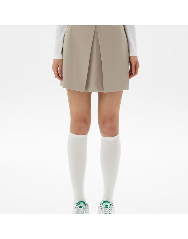 팬텀 여성 허리 장식 맞주름 큐롯 스커트 착용컷