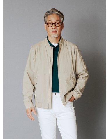 [가격인하] 남성 버튼 포켓 블루종 점퍼