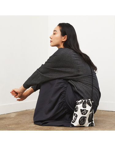 ami white mini bucket bag