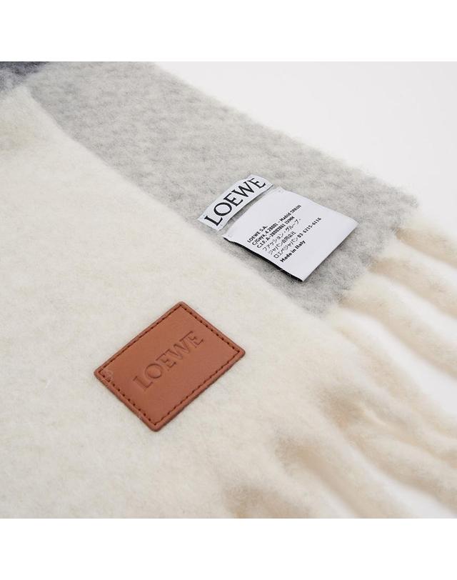로에베 [로에베] FW25 여성 알파카 울 머플러 FSA6SS2W01 1122 착용컷