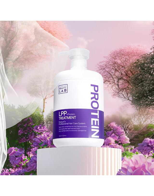 박준뷰티랩 LPP 단백질 트리트먼트 헤어팩 화이트머스크향 1000ml 착용컷