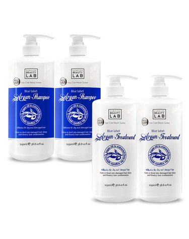 블루라벨 아르간 대용량 샴푸1150ml 2개+트리트먼트1150ml 2개
