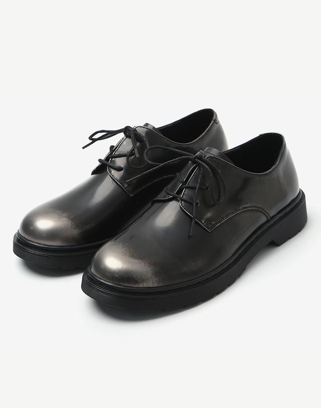 파스코로젠 26Paco JC1315 Header Basic Derby Shoes Iron Black 59.5 착용컷