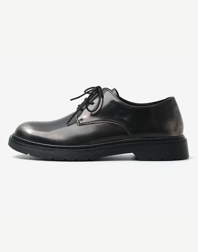 파스코로젠 26Paco JC1315 Header Basic Derby Shoes Iron Black 59.5 착용컷