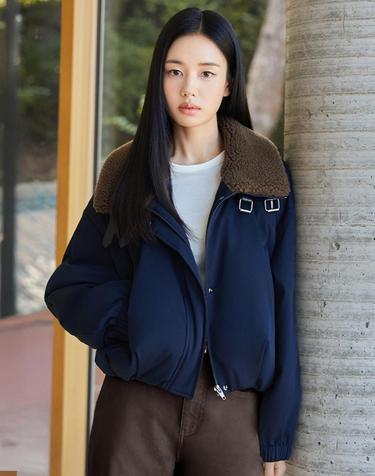FW 양모컬리카라 볼륨다운 점퍼