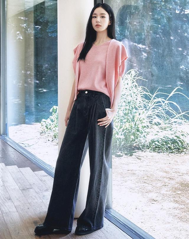 셀렙샵 에디션 셀렙샵에디션 투턱 D 데님 착용컷