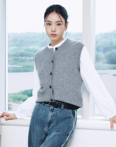 [3종세트] 26FW 크루넥 버튼 베스트