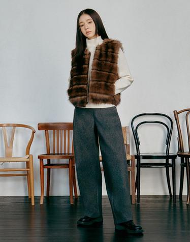 [2종세트] 26FW 커브드 기모 스웻팬츠