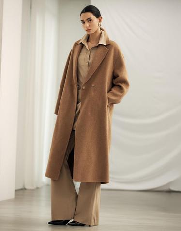 [디오브르by셀렙샵] 26FW 핸드메이드 카멜100 롱코트