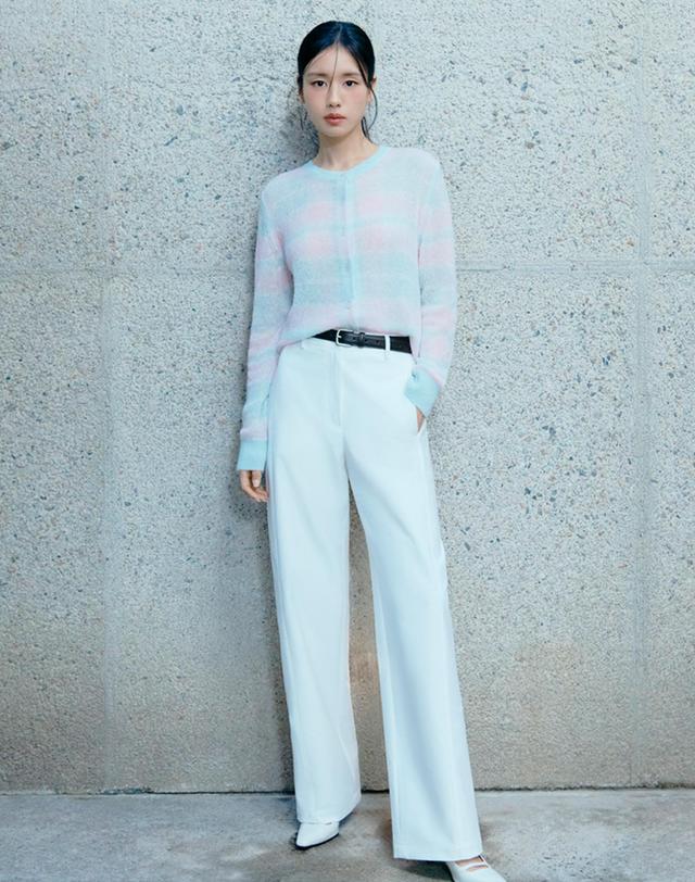 셀렙샵 에디션 셀렙샵에디션 벨티드 코튼 배럴 팬츠 착용컷
