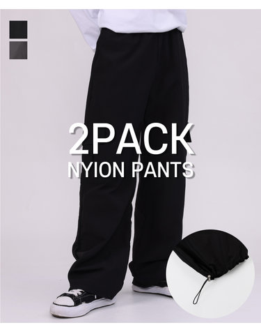[PACKAGE] 나일론 스트링 와이드 카고 팬츠 2COLOR
