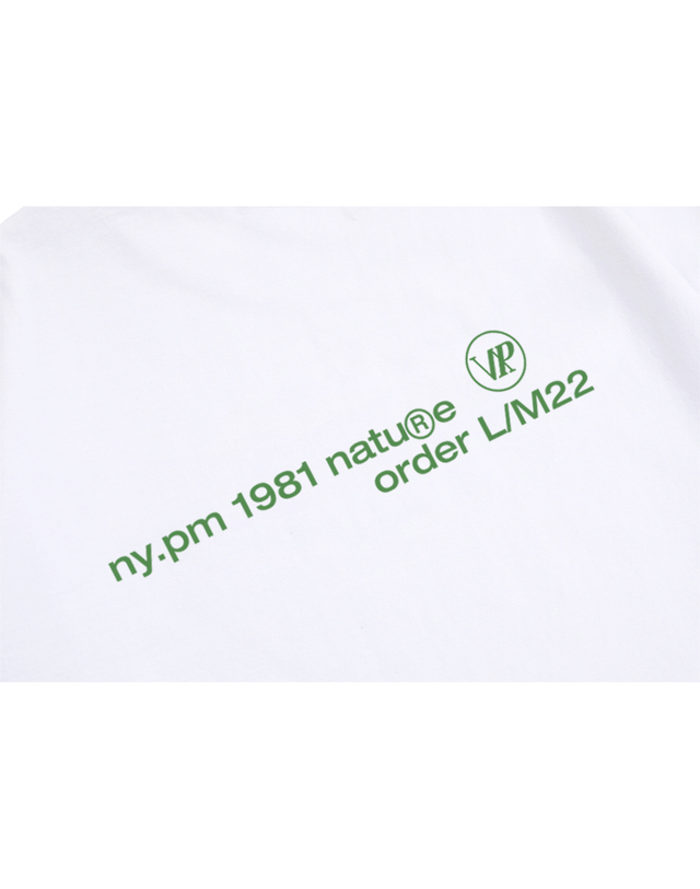 엔피스튜디오 미어코울즈 로고 티셔츠 화이트 착용컷