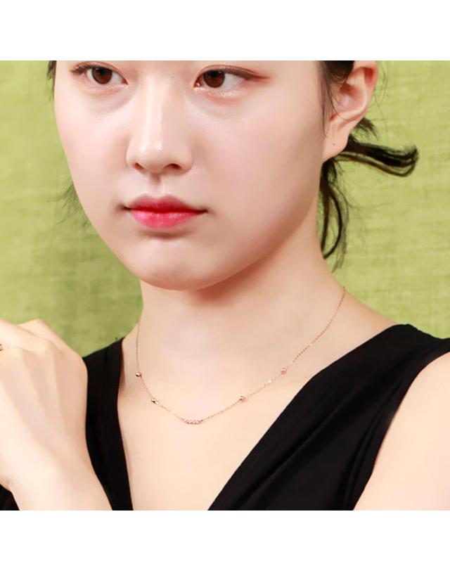 아이비골드 [아이비골드] 14k 마틸다 목걸이 LN8746 착용컷
