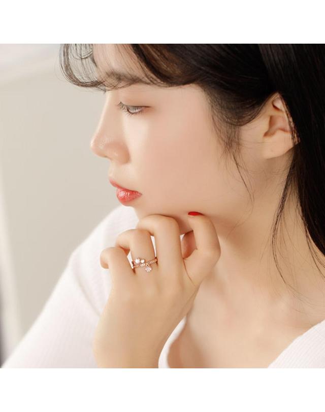 아이비골드 [아이비골드] 18k 마틸다 반지 LG0250 착용컷