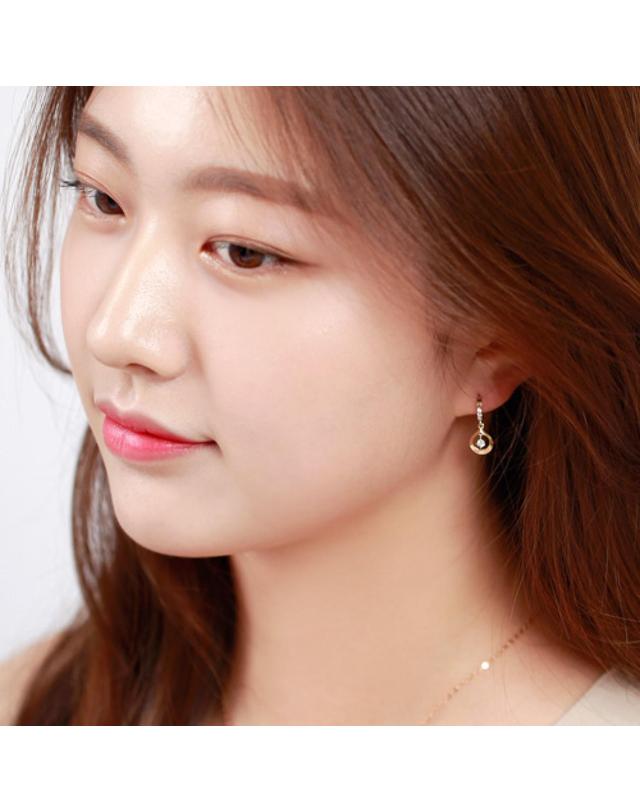 아이비골드 [아이비골드] 18k 두즈 귀걸이+펜던트 EP1378 착용컷