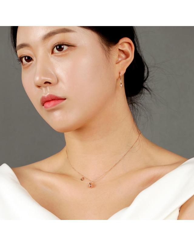 아이비골드 [아이비골드] 18k 복 돼지 목걸이 LP12544 착용컷
