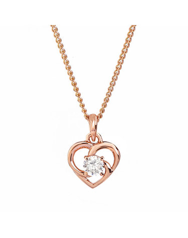 [아이비골드] 14K GOLD 하트원큐 목걸이 LE140