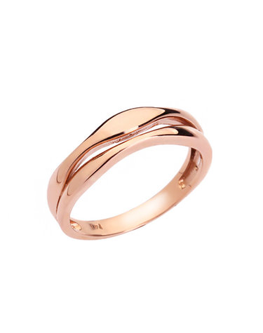 [아이비골드] 18K GOLD 투 웨이브 반지 L0388