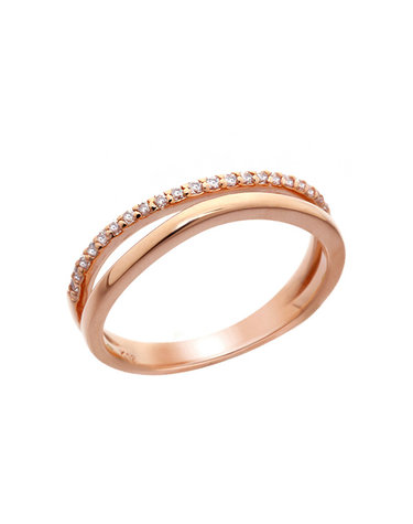 [아이비골드] 14K GOLD 두줄리나 반지 L0100