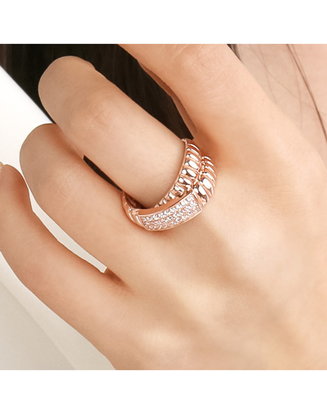아이비골드 [아이비골드] 14K GOLD 펜시라인 반지 LA3870 착용컷