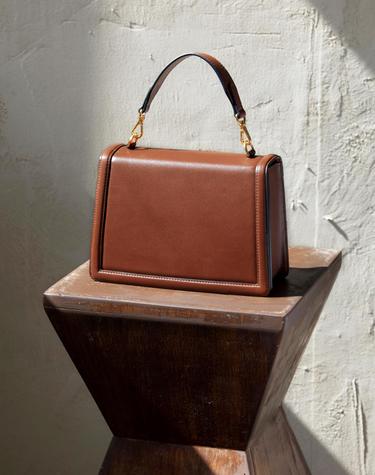 acode mid bag - line camel