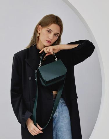 lode bag - dark green plain