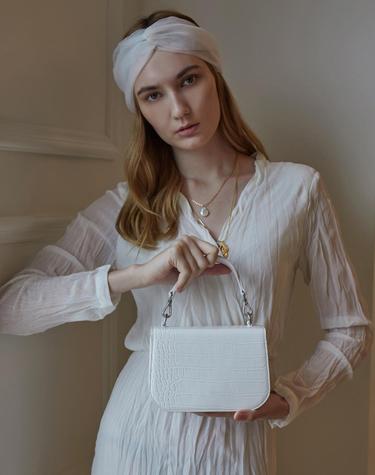 lode bag - white croc