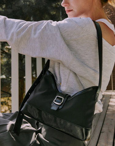 veil middle bag - nylon black