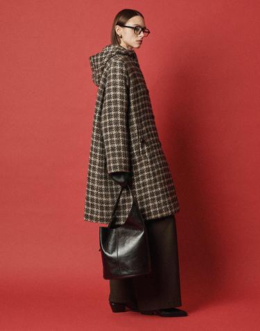 CLASSIC HOUNDSTOOTH HOOD COAT_MOCHA HOUNDSTOOTH MIX