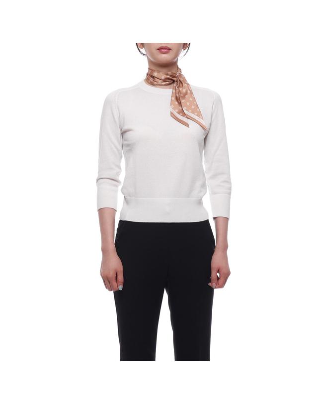 멀버리 26FW 여성 트리 스키니 스카프 (VS4774 984 E618 26F) 착용컷