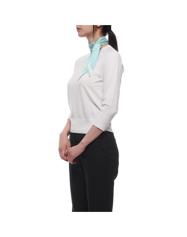 멀버리 26FW 여성 트리 스키니 스카프 (VS4774 984 T629 26F) 착용컷