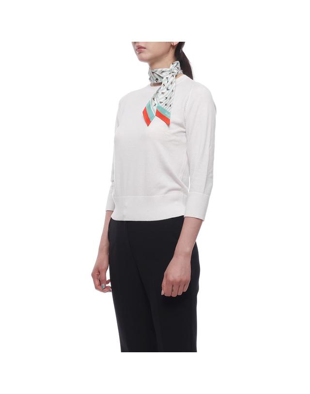 멀버리 26FW 여성 페더루어 스키니 스카프 (VS4899 204 T631 26F) 착용컷