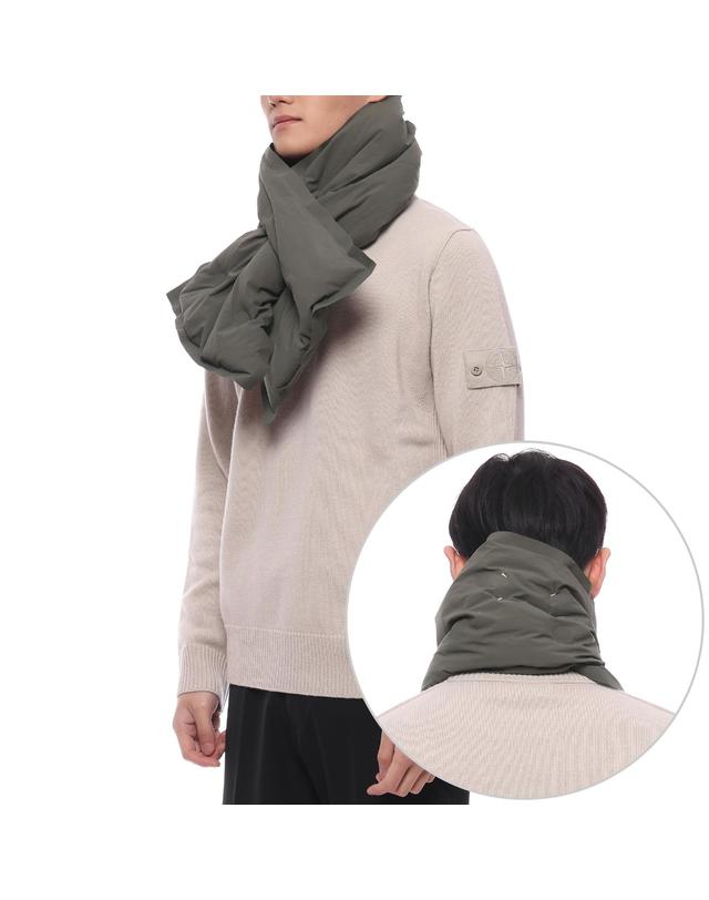 메종 마르지엘라 24FW 남성 리사이클 나일론 패딩 머플러 (SI0TE0001 S54870 727 M 24F) 착용컷