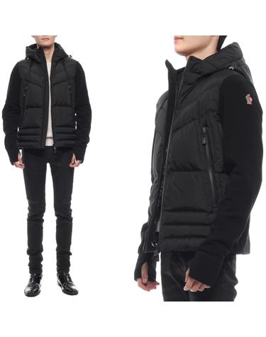 24FW 남성 그레노블 로고 믹스 패딩 점퍼 (8G00031 80093 999 24F)