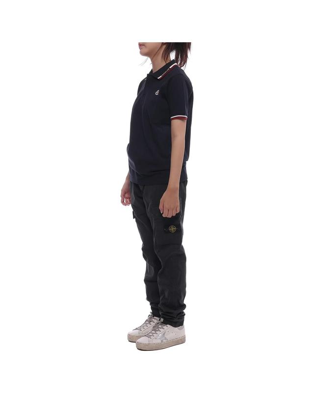 몽클레어 24SS 로고 폴로 반팔티셔츠 (8A00012 8496W 778 2 24S) 착용컷